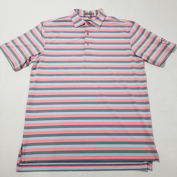 Peter Millar Other - Peter Millar Shirt Medium Polo Summer Comfort Short Sleeve Striped Golf